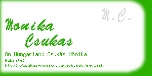 monika csukas business card